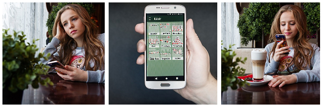 Mit Android Patience und Kartenspiele spielen